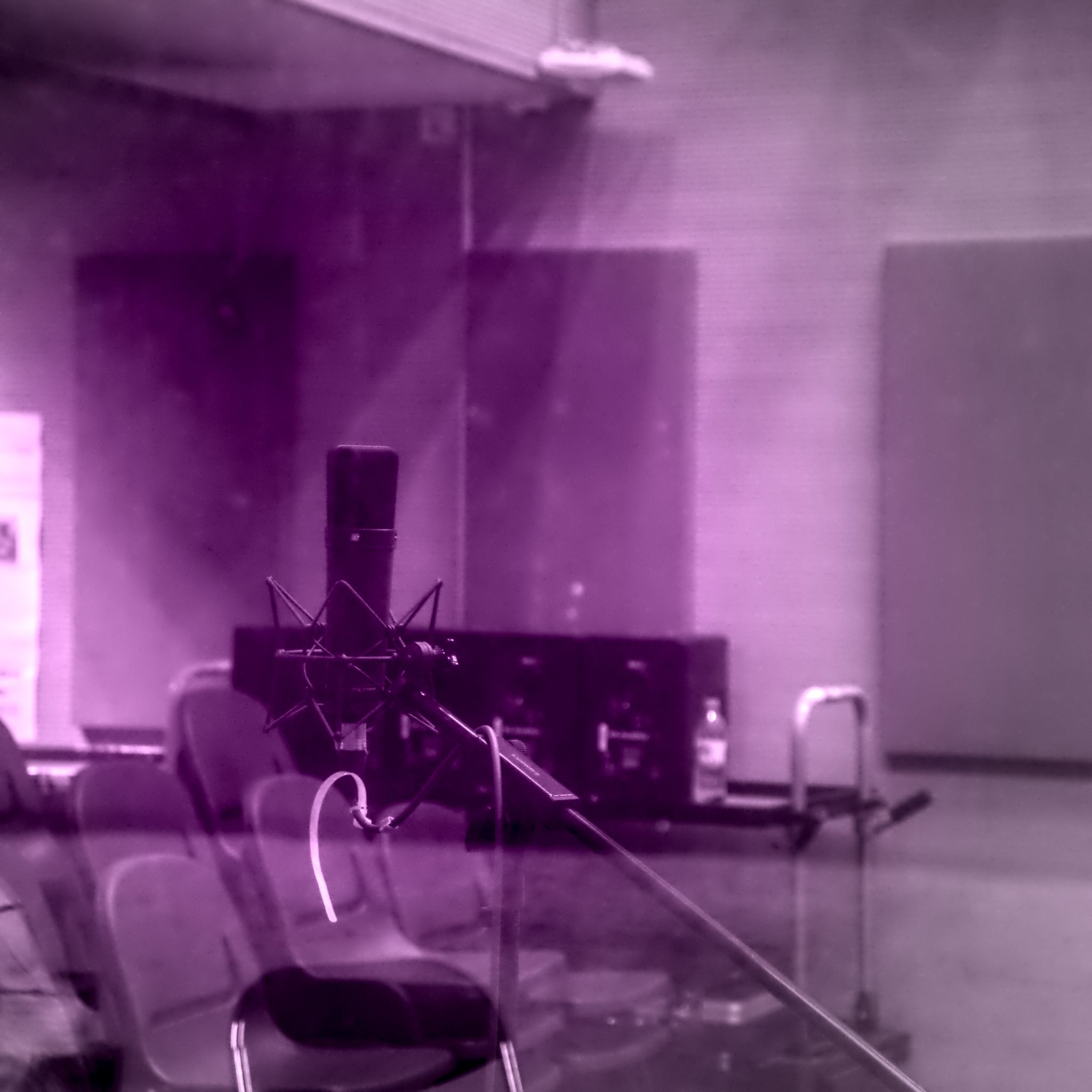 Look through the studio glass